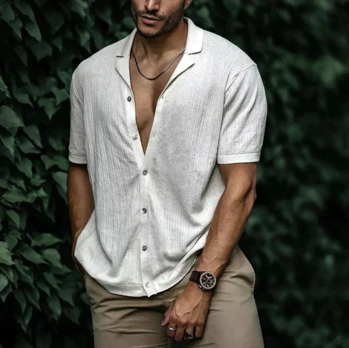 LINEN KNIT SHIRT FOR MEN