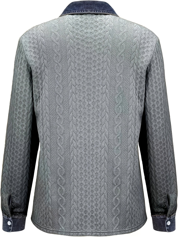 Greta | Textured Button-Up Shirt