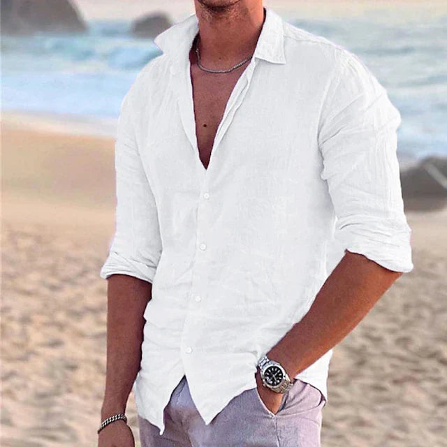 Men's Cotton Linen Shirt