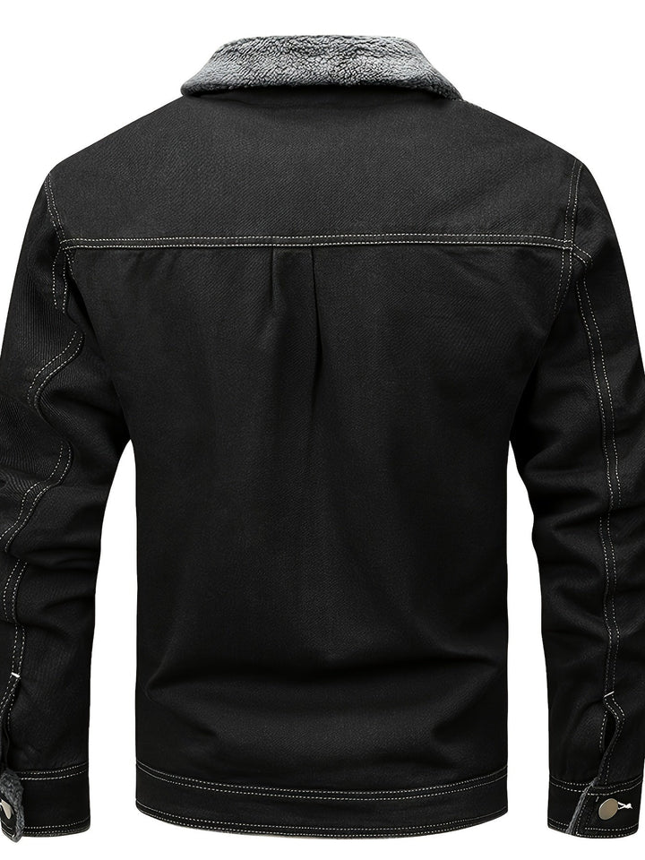Men's Warm Denim Jacket