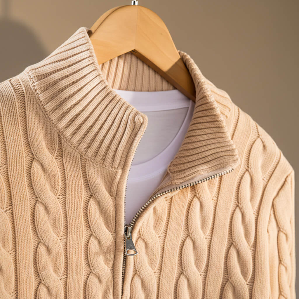 Henry Prestige Cable Knit Sweater