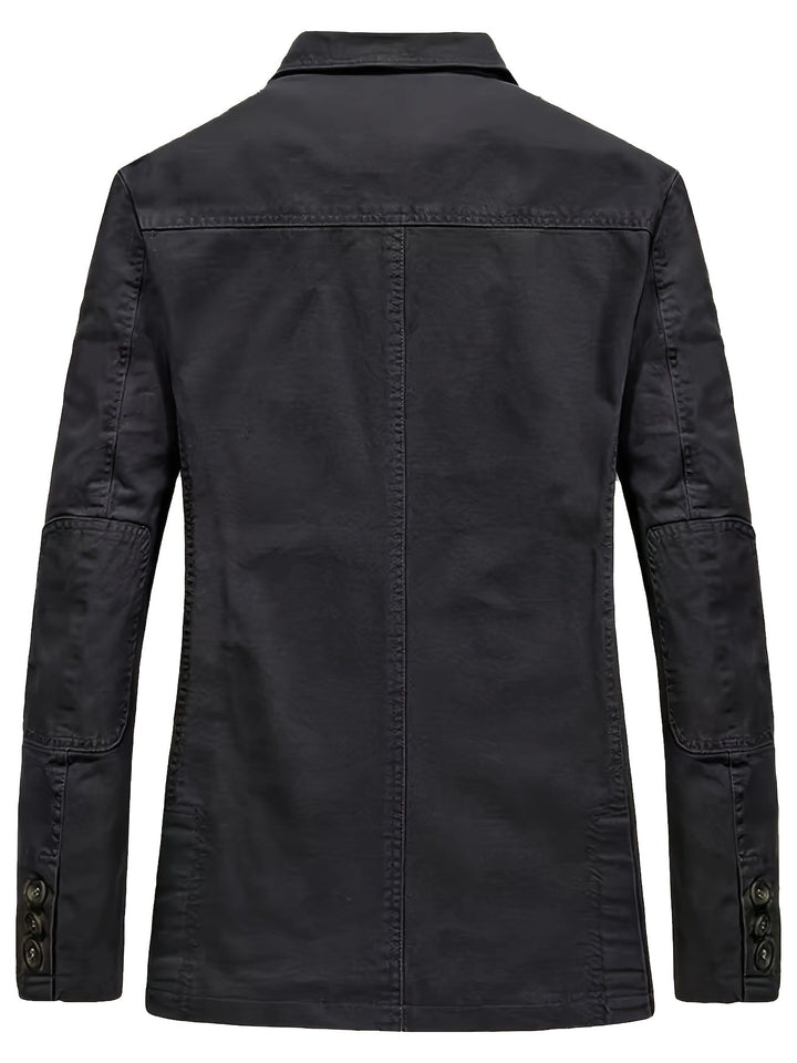 Men's Cotton Lapel Blazer