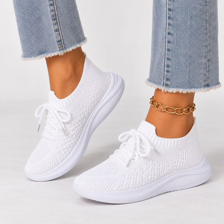 Women's Orthopedic Walking Shoes – Breathable Knit & Cushioned Sole