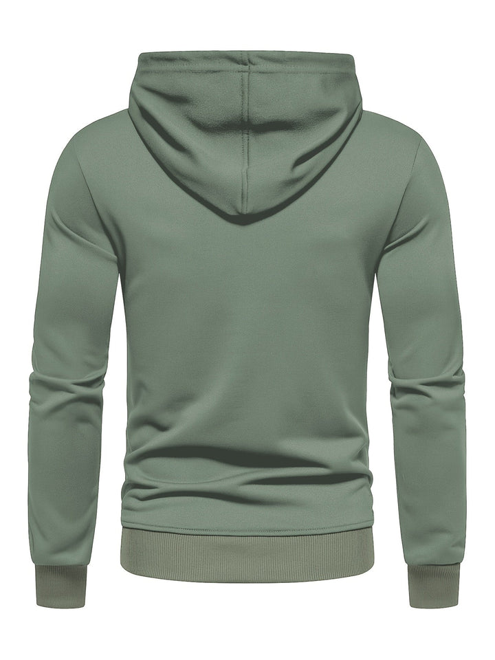 DRAWSTRING KNIT HOODIE FOR MEN