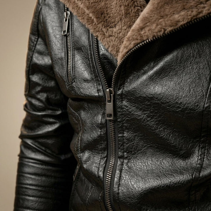 Niccolo Fur Leather Jacket