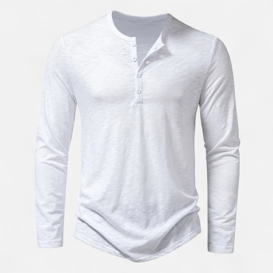 SLIM FIT HENLEY SHIRT FOR MEN