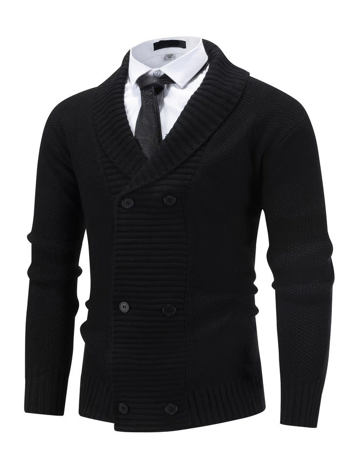 Men's Ribbed Knit Cardigan