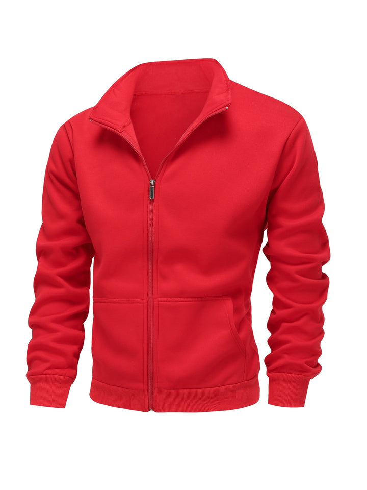 HIGH NECK ZIP HOODIE FOR MEN