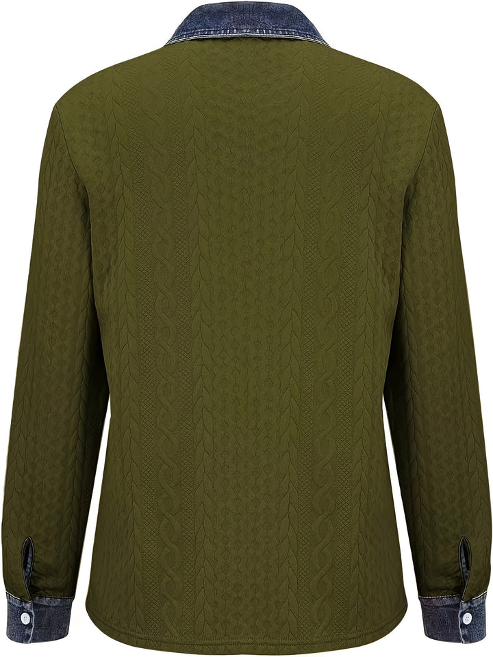 Greta | Textured Button-Up Shirt