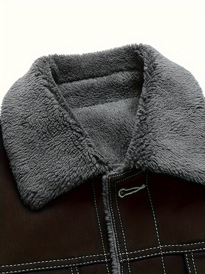 Men's Warm Denim Jacket