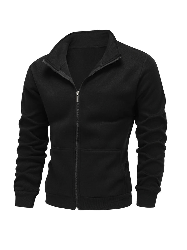 HIGH NECK ZIP HOODIE FOR MEN