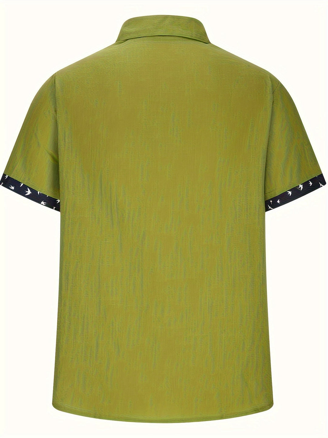 Men's Linen Blend Lapel Shirt