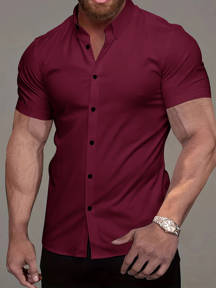 Men's Solid Color Shirt