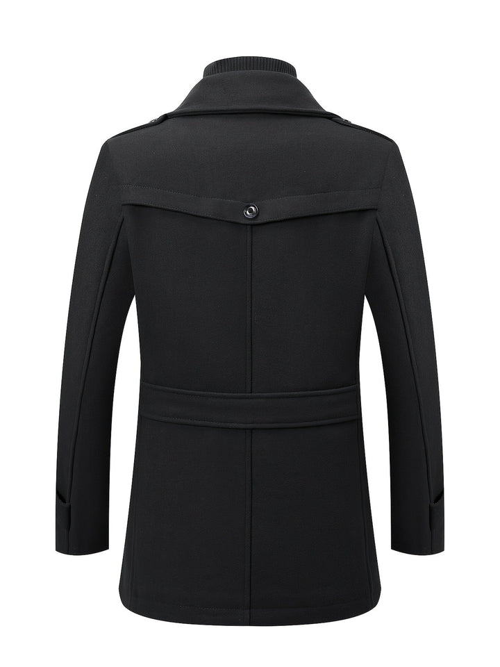 TWEED WOOL COAT FOR MEN