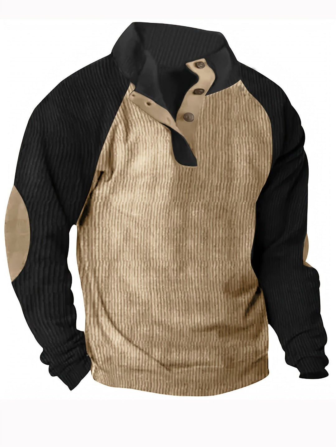 COLOR BLOCK KNIT SHIRT FOR MEN
