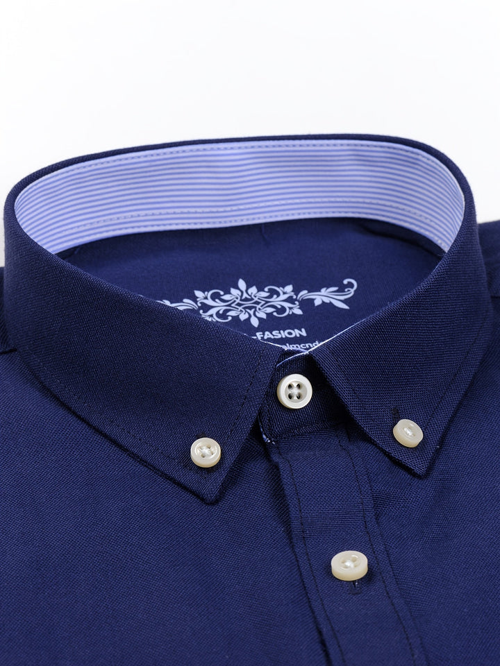 SOLID LAPEL POCKET SHIRT FOR MEN