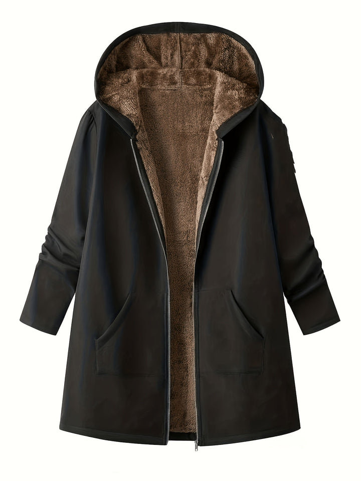 Lorna | Cozy Hooded Longline Coat