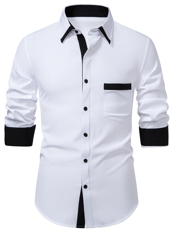 CONTRAST PANEL SHIRT FOR MEN