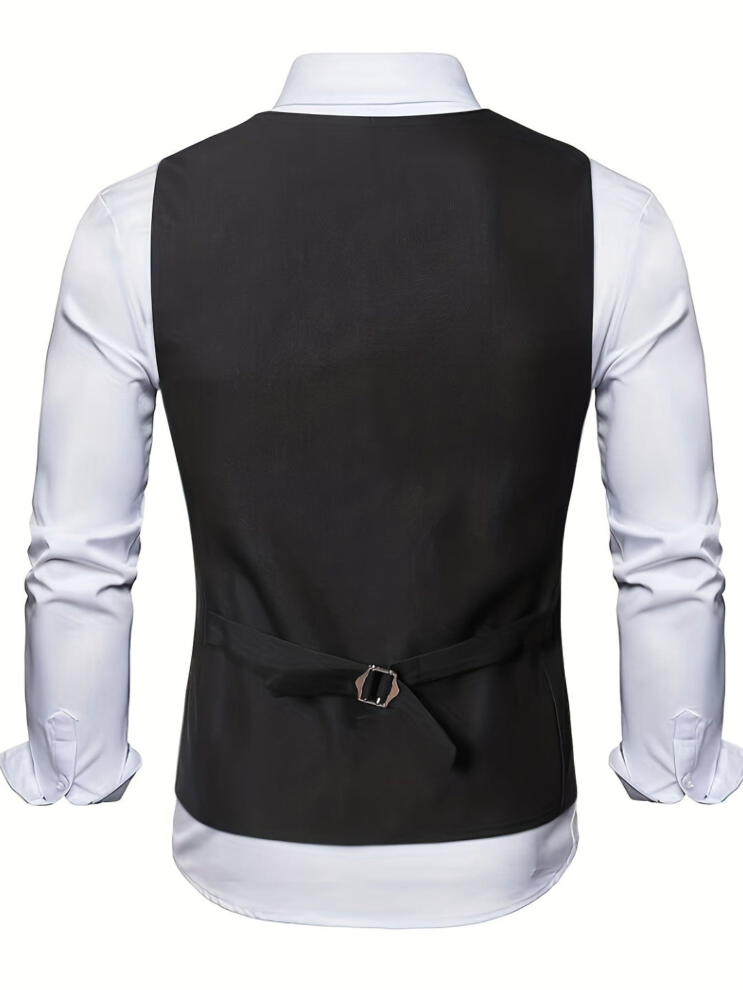 Men's Collarless Polyester Vest