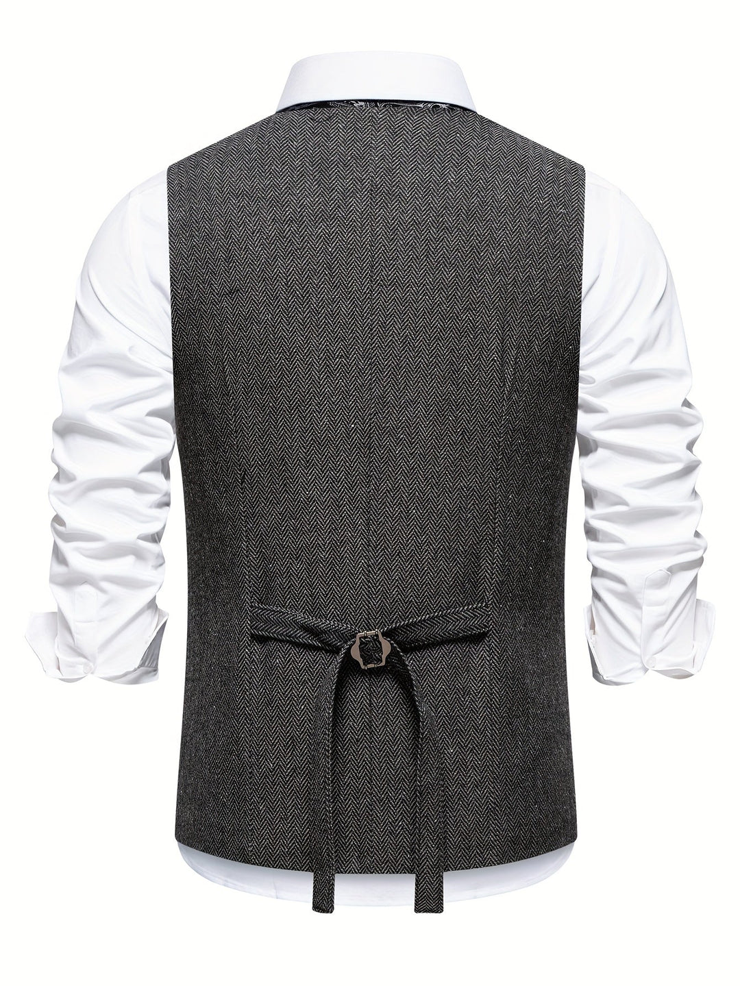 Men's V Neck Button Vest