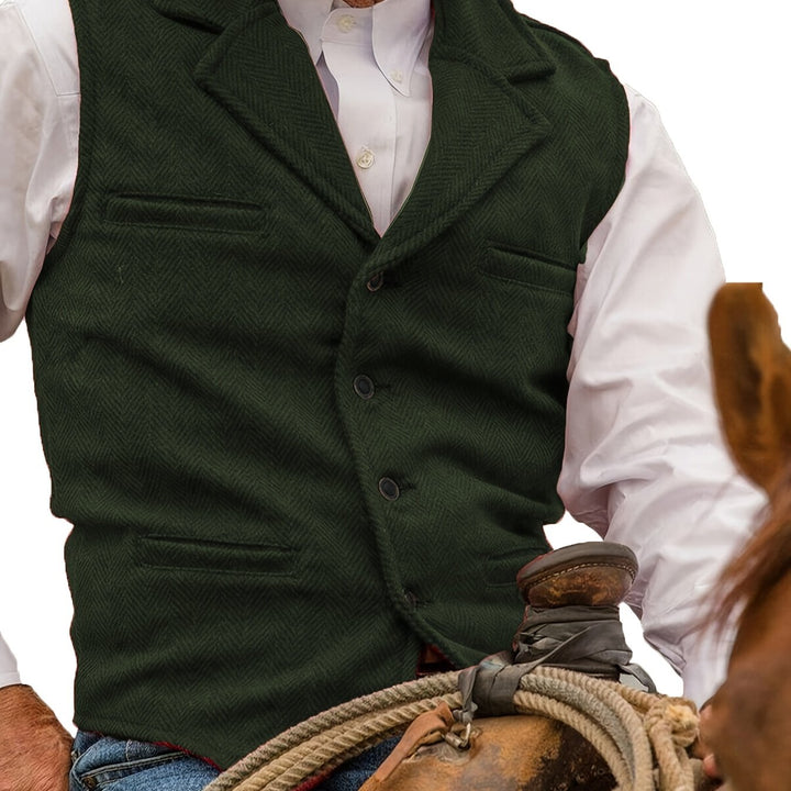 Men's Vintage Wool Blend Vest