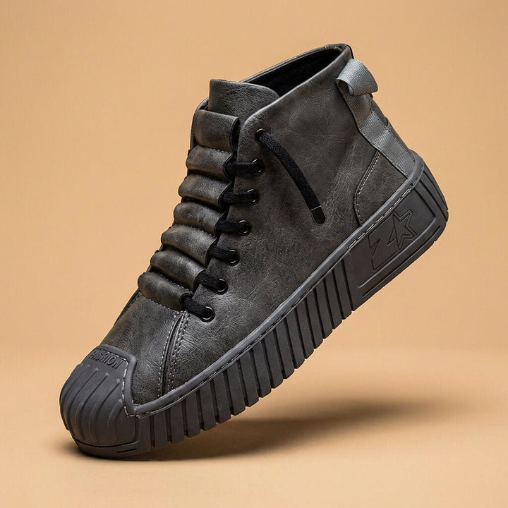 Lawrence High-Top Leather Sneakers