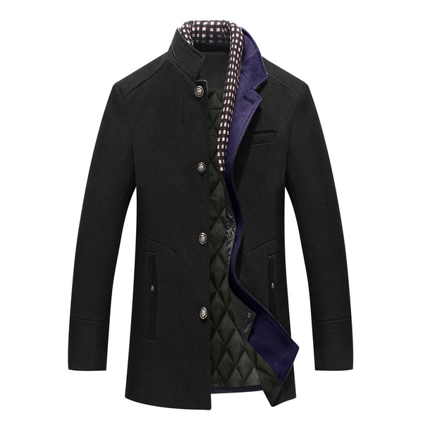 Men's Removable Collar Coat