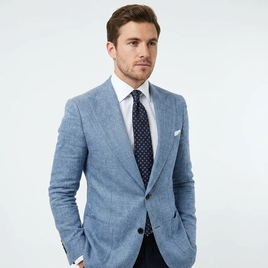 Men's Textured Blazer Jacket