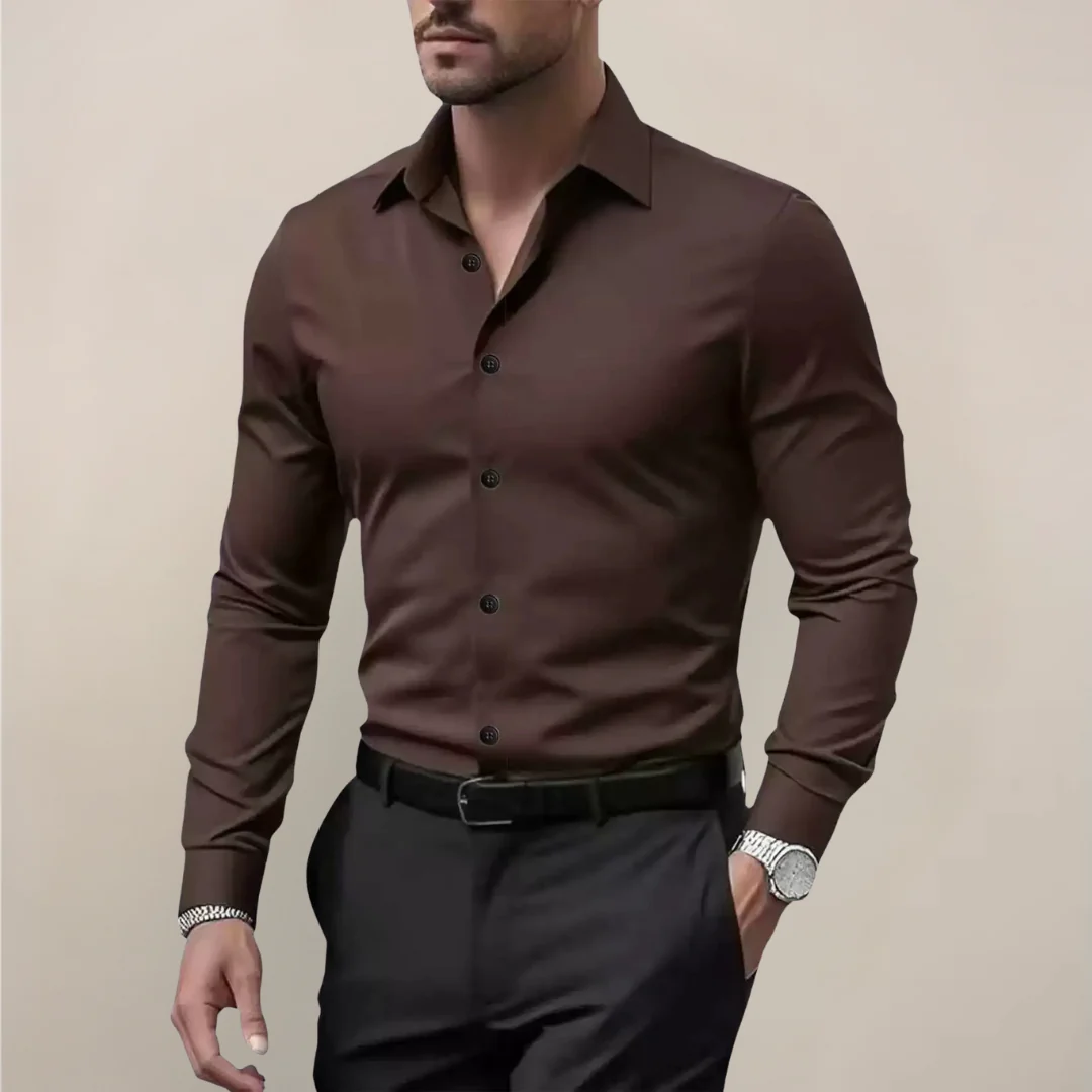 Men's Notched Collar Shirt