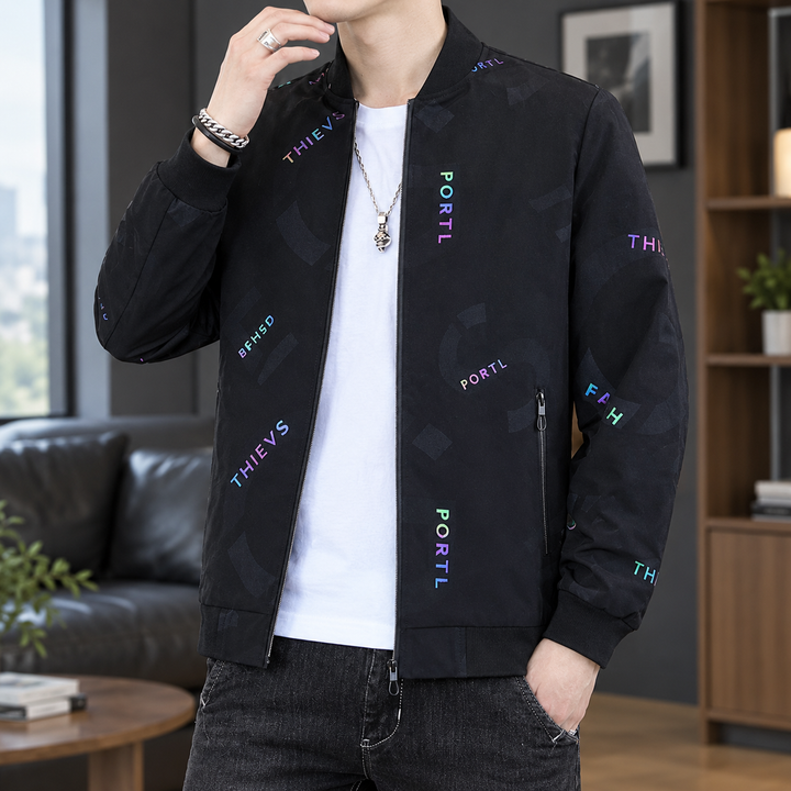 Harlan Printed Bomber Jacket
