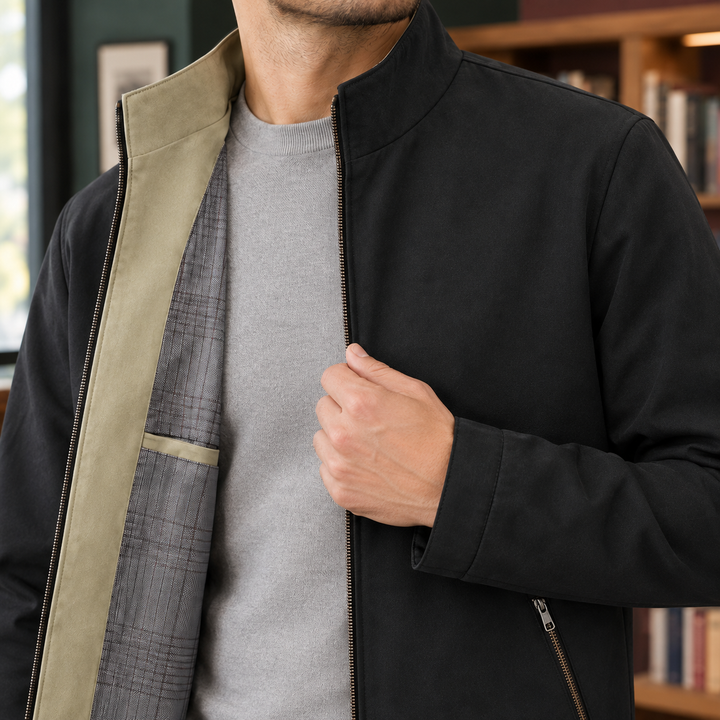 Anthony-York Stand Collar Jacket