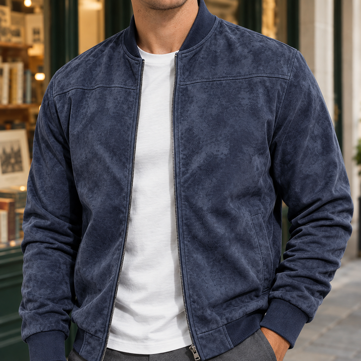 Mason Suede Bomber Jacket