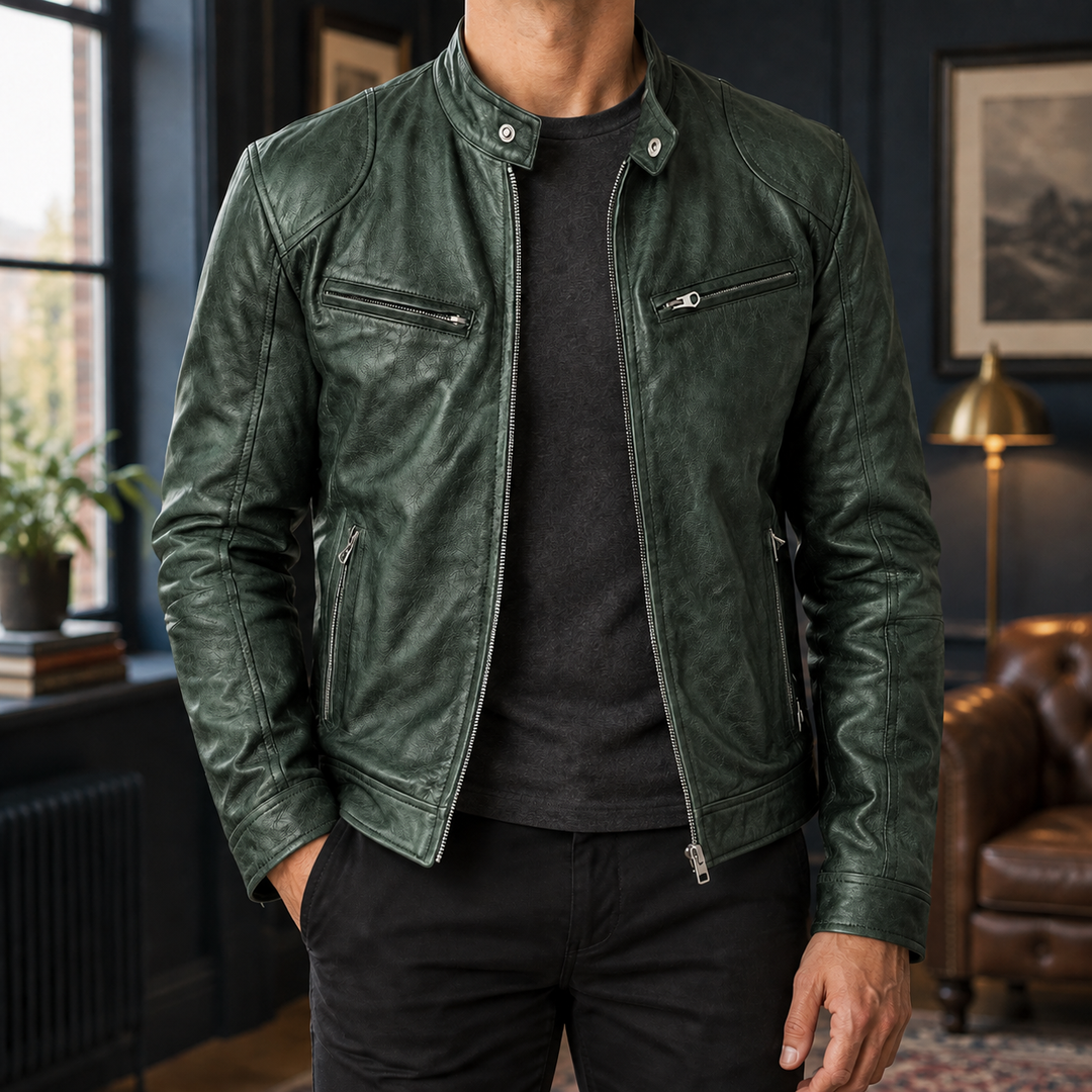 Alec Leather Moto Jacket
