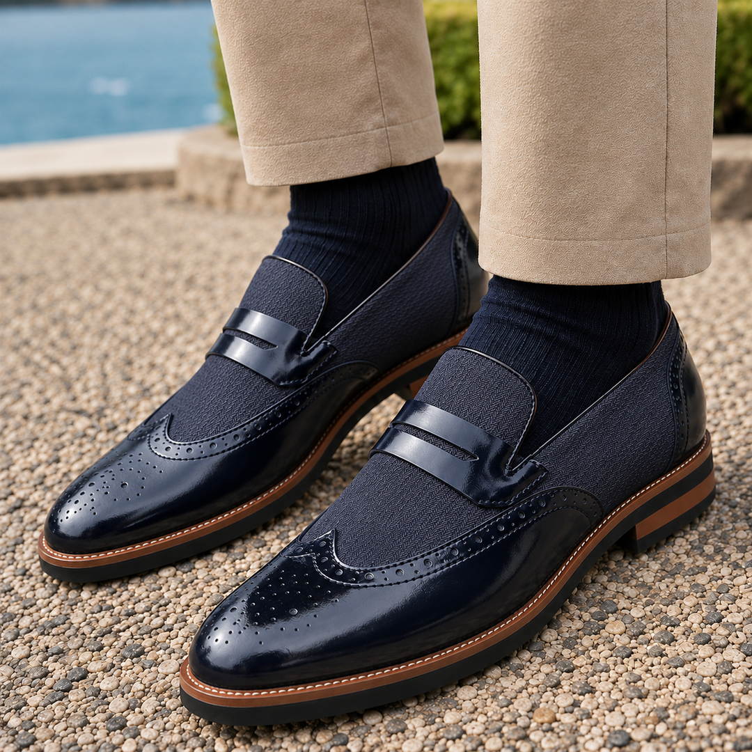 Amadori Leather Penny Loafers