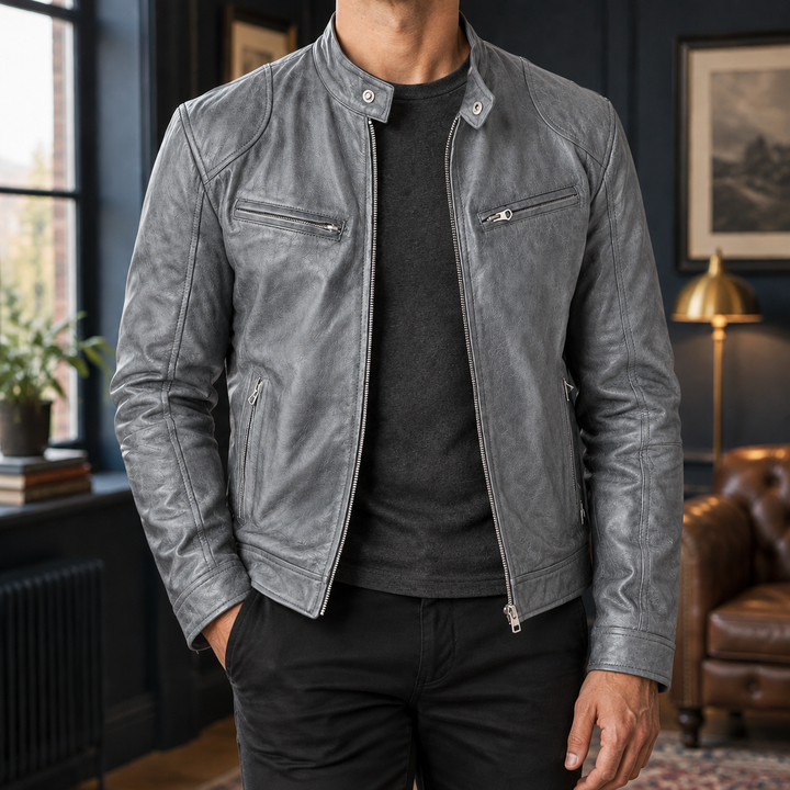 Alec Leather Moto Jacket