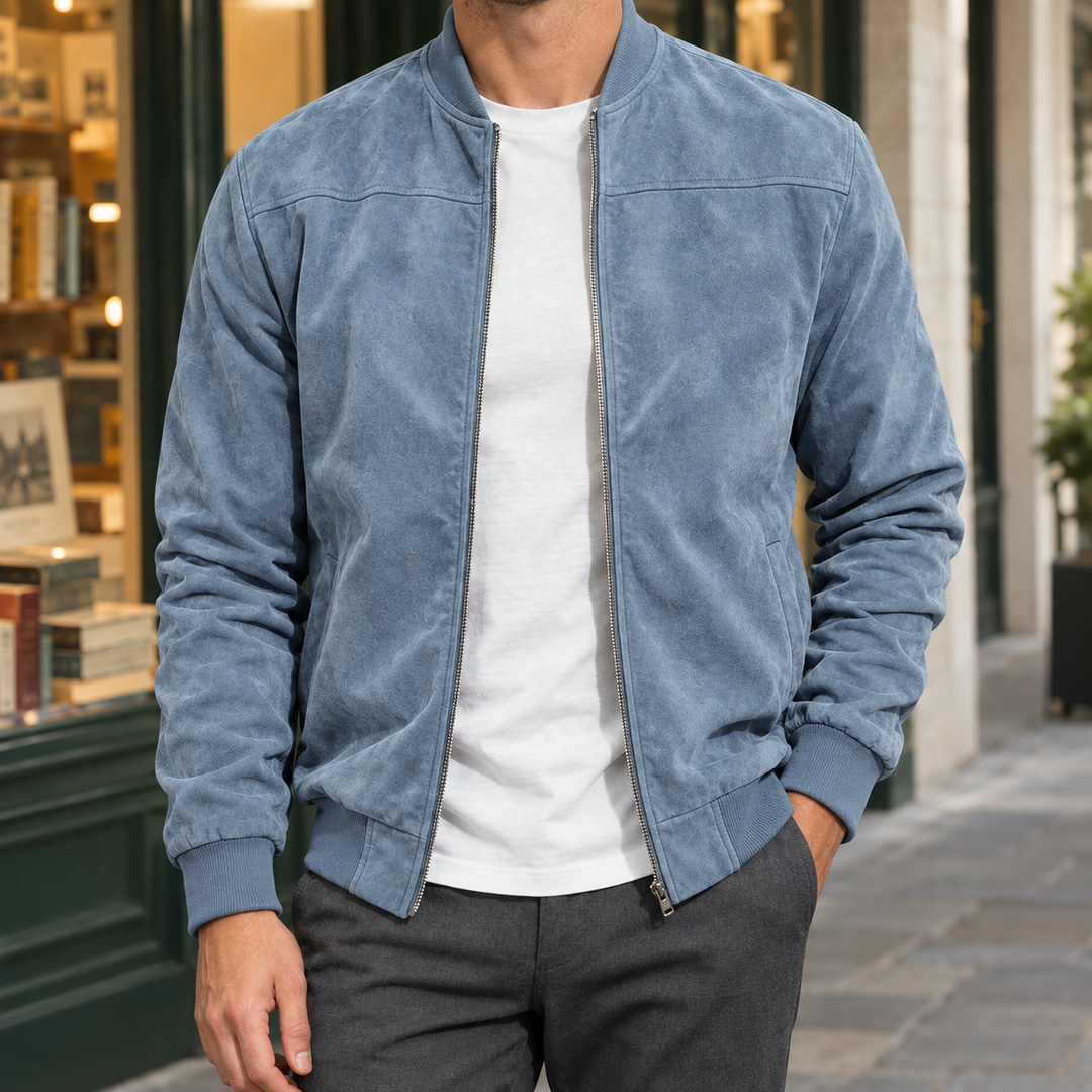 Mason Suede Bomber Jacket
