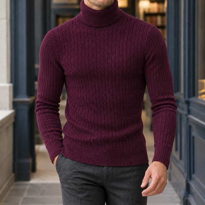 Dorian Cable Turtleneck