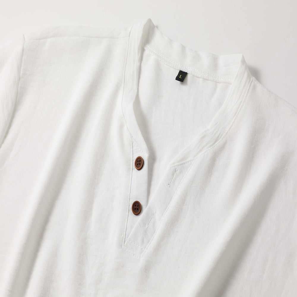 Men's Tailored V Neck Shirt