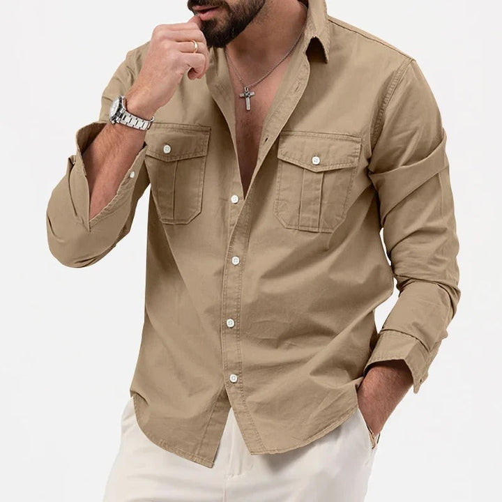 Men's Wrinkle Resistant Button Shirt