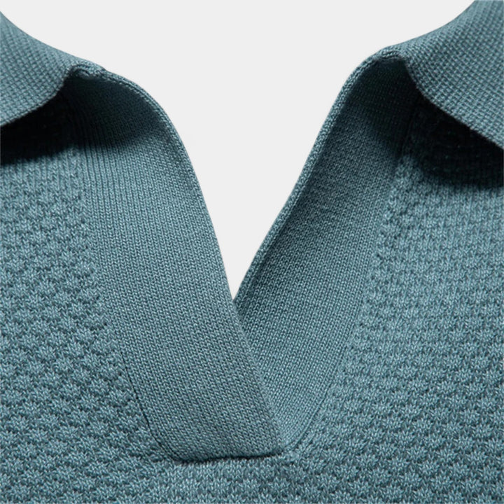 OPEN-COLLAR POLO FOR MEN