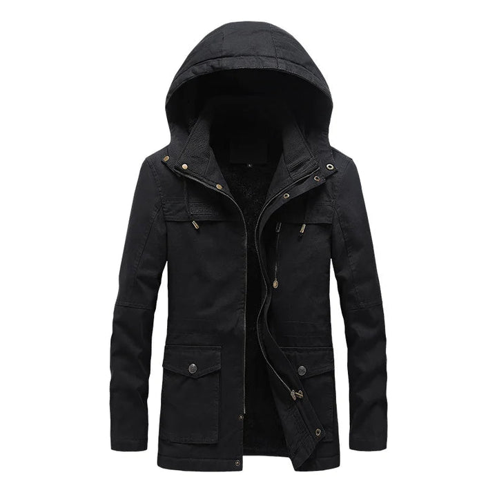 COTTON ZIP FRONT JACKET FOR MEN