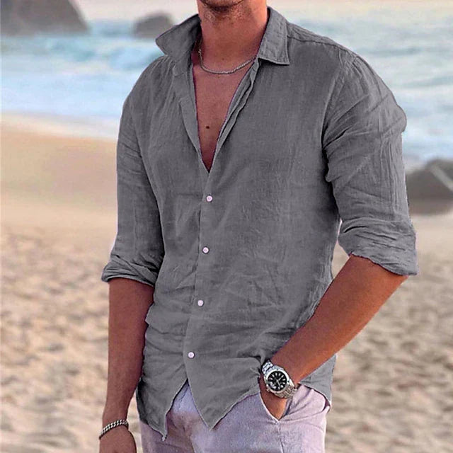 Men's Cotton Linen Shirt