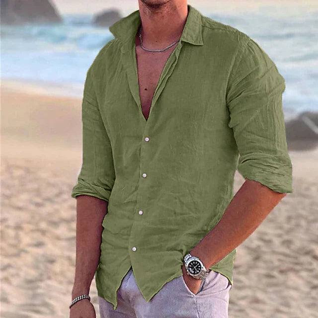 Men's Cotton Linen Shirt
